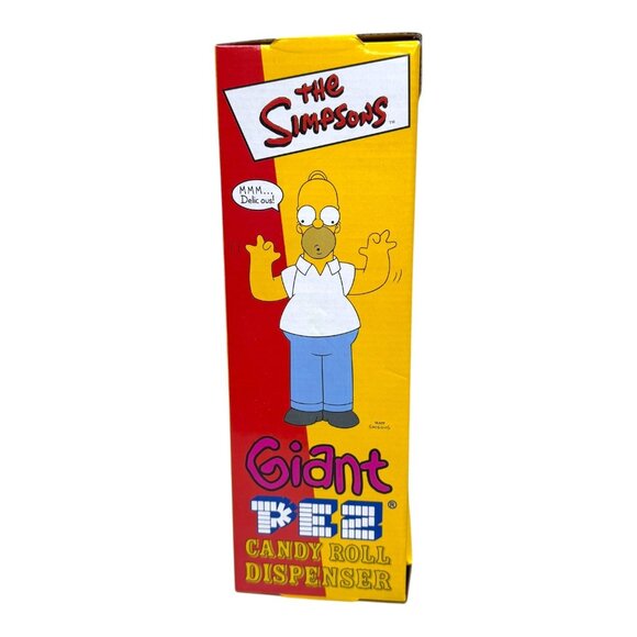 Giant Homer Simpson PEZ Candy Roll Dispenser 12 Candy Roll Vintage New Old Stock - Picture 2 of 7